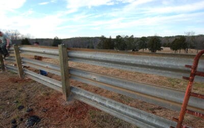The Benefits of Using Used Guardrails for Livestock Fencing